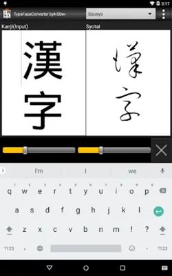 TypeFaceConverter byNSDev android App screenshot 1